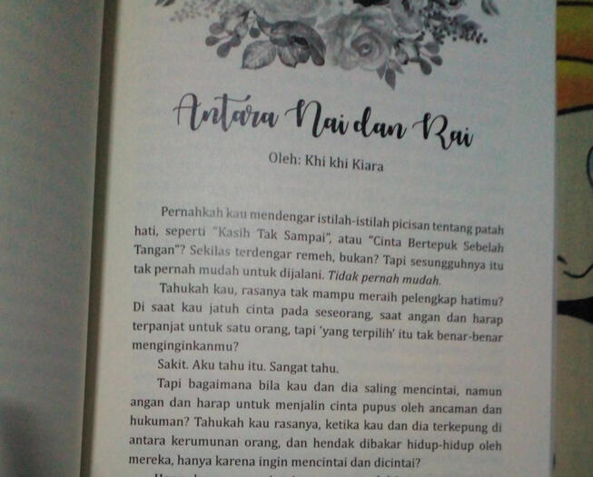 Antara Nai dan Rai - a short story for "Mantu" anthology published by LovRinz